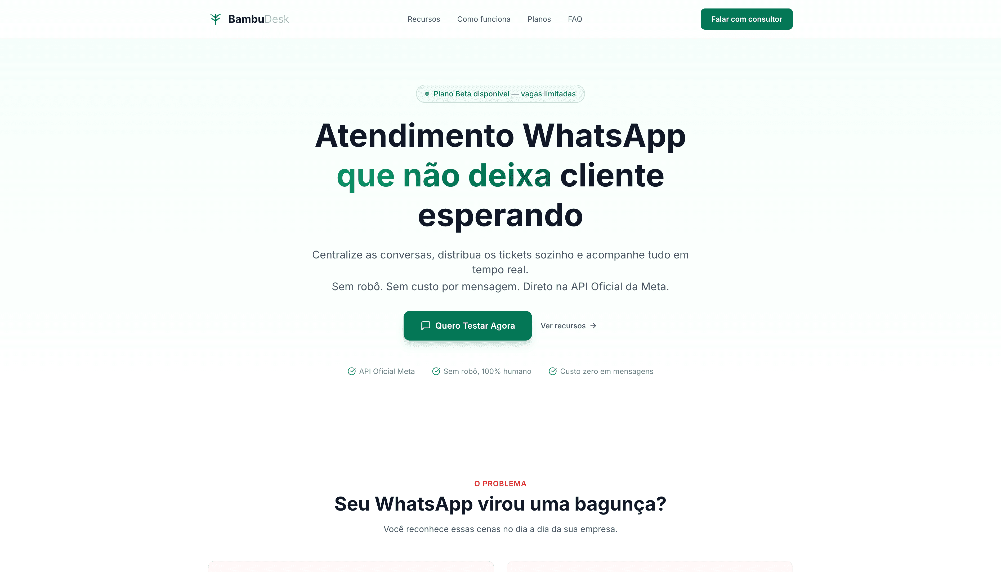 Captura de tela do projeto BambuDesk
